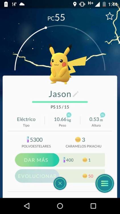 demidorks:Guess who I caught today? Yes, Jason, I mean, Pikachu. 