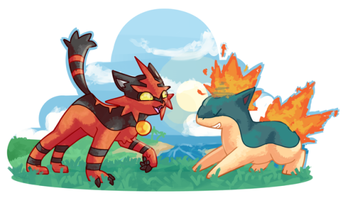 Torracat is right up there with quilava for my favourite starter middle evos. <3