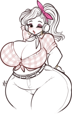 tehbuttercookie:    Messy thigh-up sketch(with