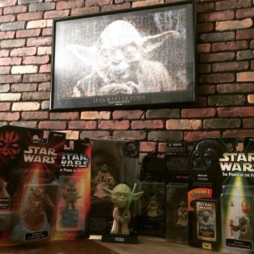 Tasked by Jedi Master @tmconner69 for #showmeyourYODAS. #StarWars #actionfigures #Yoda #YodayouseekY