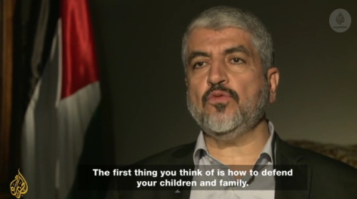 momo33me:  Khaled Meshaal: ‘Not a war of choice’ 