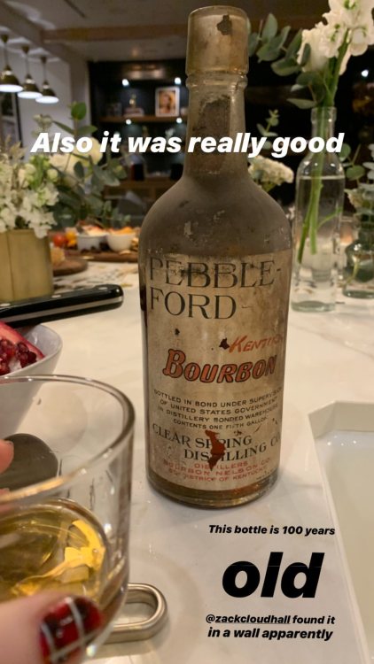 patiencesinners: “This bottle is 100 years old. Zack found it in a wall apparently. Also it wa