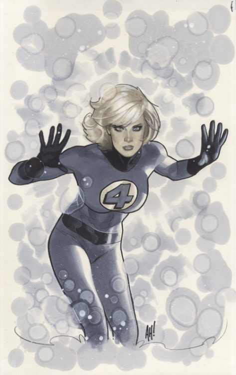 artverso:  Adam Hughes - Invisible Woman 