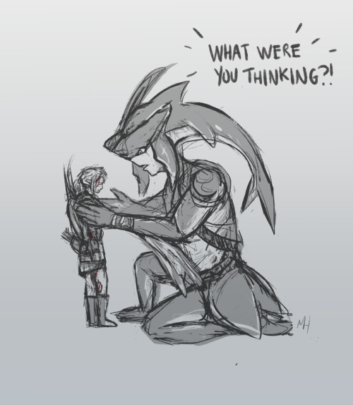 decaf-for-cutie: *Master mode is hard* Sorry for stressing you out, Sidon. He’ll be okay.  a drabble