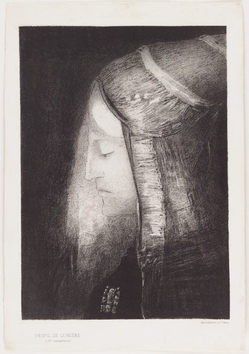 Profile of Light (Profil de Lumière), Odilon Redon, 1886, MoMA: Drawings and PrintsGift of The Phili