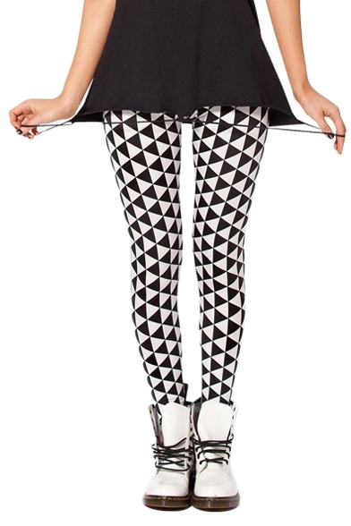 humorkingfun:  Black and White Pant &amp; Leggings Striped Loose Pant Geometric