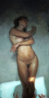 drawx:  pleasinly:    “Nude Study, Window Light no. 1”Oil on Panel8 x 16 inches    Jeremy Mann - Artist        (via TumbleOn)