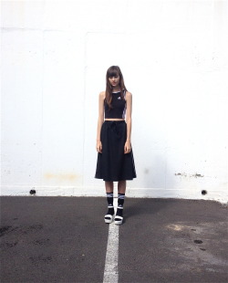 ncolebrwn-work:  preview of Gina from Boss Models /// styled by me 