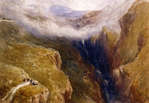 Rhaiadr Cwm, North Wales, 1836, David Cox