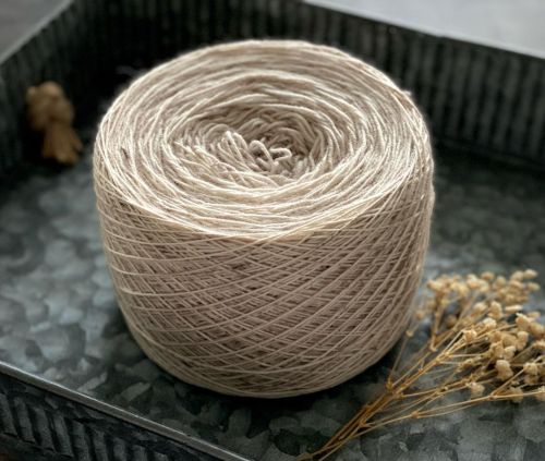 I just added 2 Grande Skeins in the colorway, Eggnog, to the shop! These are both 400 gram skeins of