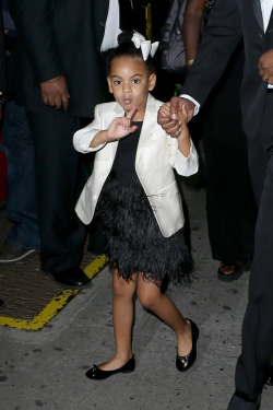 celebritiesofcolor:  Blue Ivy at the CFDA Fashion Awards in NYC 