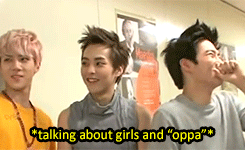 anonimiteme:  minxiuseok:  xiumin playing around with suho  this ship should start sailing in larger oceans.. 