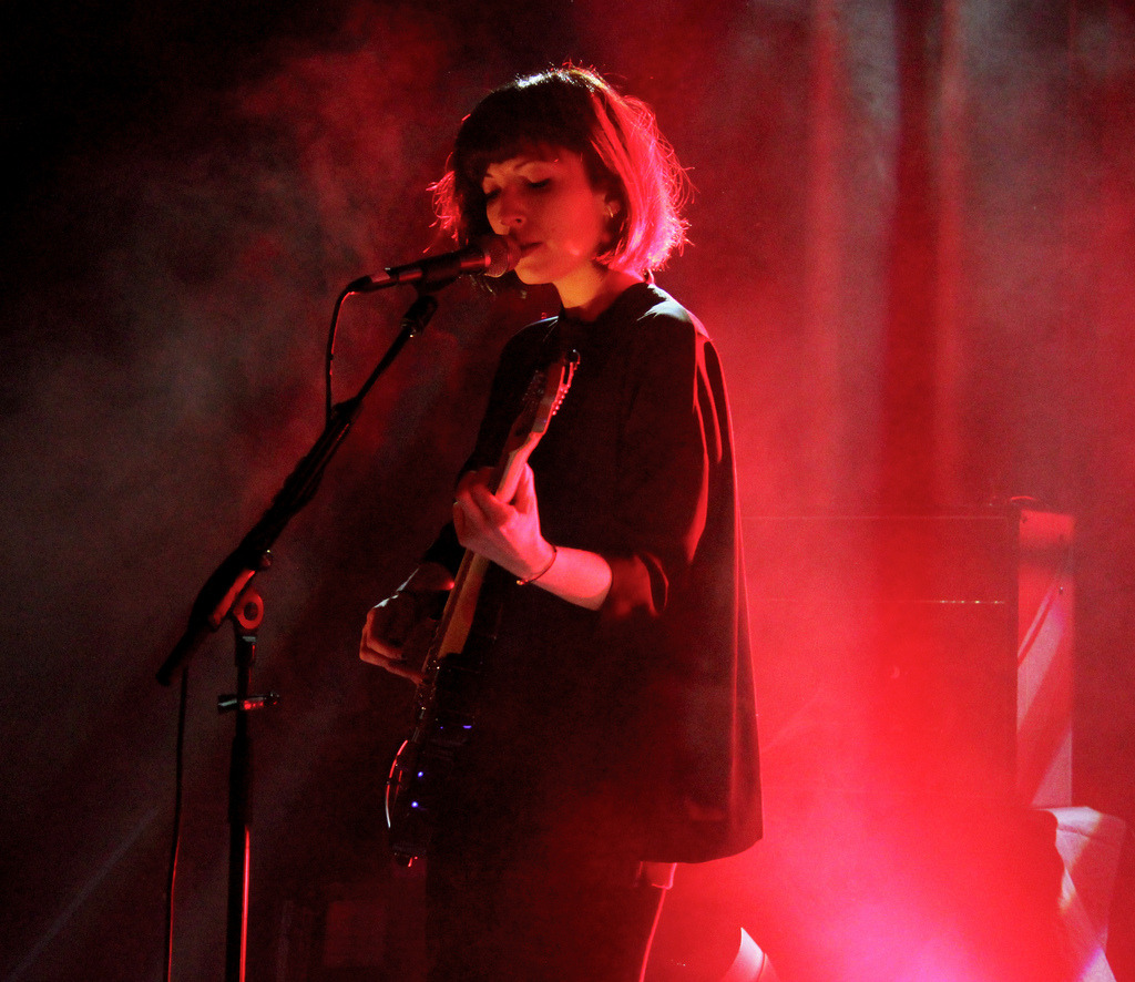 daughterfans:  Elena Tonra of Daughter on stage at Sala Apolo in Barcelona, November