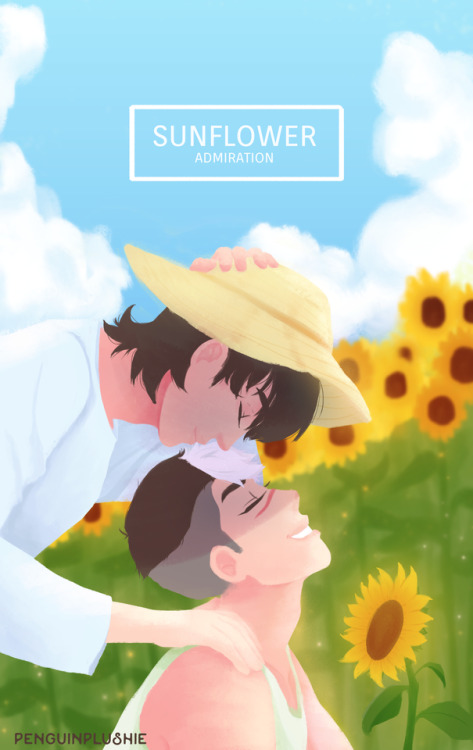 penguinplushie: sunflower: admiration  my gift for min for @ sheithbouquet