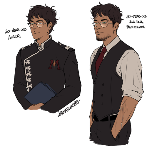 hanatsuki89:Self-indulgent art means I’m going to put together the professor-Harry AU and the Snape-