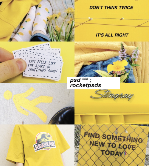 PSD OO8 made by rocketpsdFeatures:Makes yellows look pretty!To get this psd you must be following ro