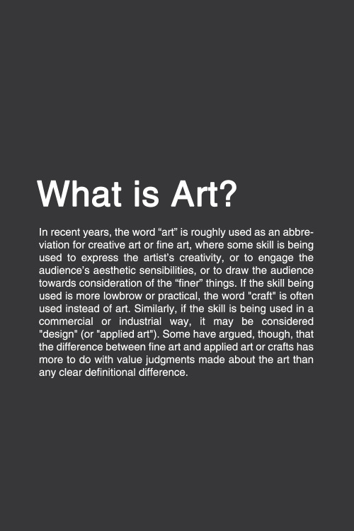 Porn photo fyp-philosophy:  WHAT IS ART? 