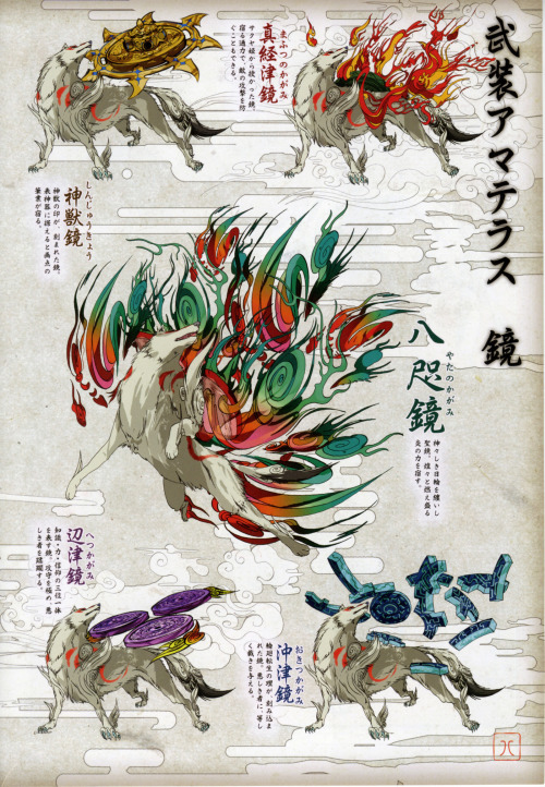 an-extra-life:Every weapon from Clover Studios’ Okami.The Reflectors: Divine Retribution,