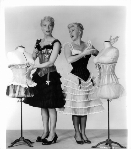 Carol Channing and Ginger Rogers in The First Traveling Saleslady, 1956.