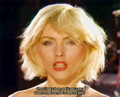 80s-90s-music-gifs:  Heart of Glass – Blondie (1979) 