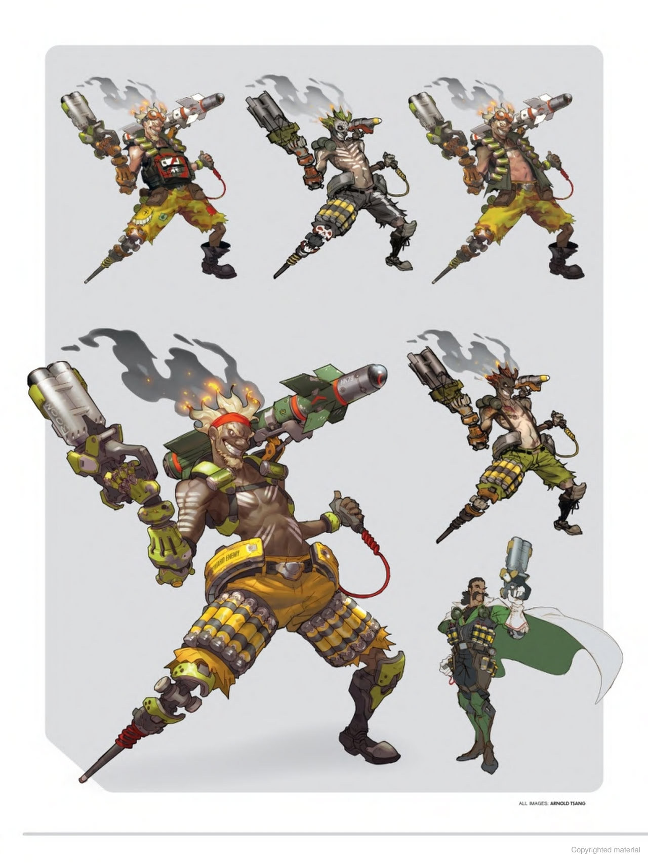 maneljavier:The Art Of Overwatch - Early Character Concept Art