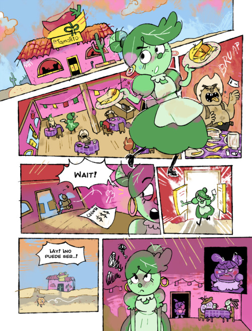 Comic commission for Mr. Hot Salsa. Go check out his cartoon comic! I really had a good time drawing