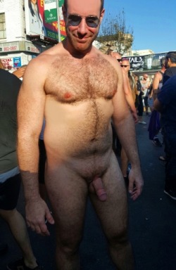 Nude men on the street