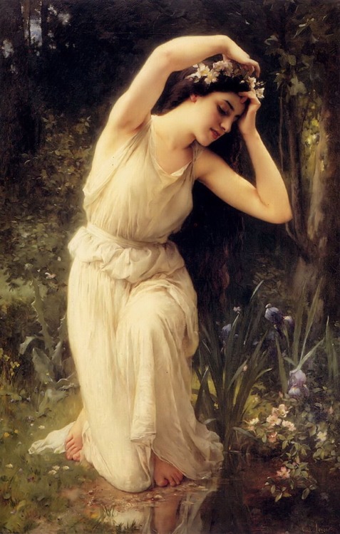 art-is-art-is-art:A Nymph In The Forest, Charles Amable Lenoir