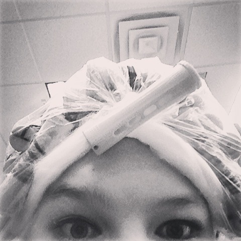 tokeepitinteresting:  Getting a perm….. 