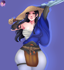 Susano Genderbend from SMITE ~-Nude ver.