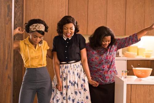 hiddenfiguresmovie:Janelle Monae, Taraji P. Henson and Octavia Spencer star in Hidden Figures, now p