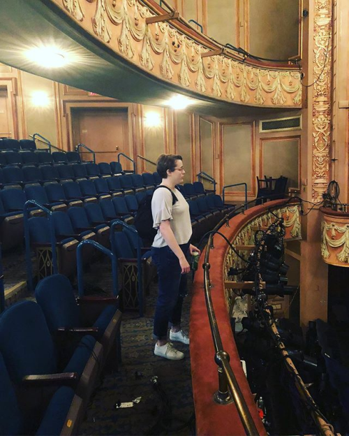 musicals-musicals: caitlin.kinnunen The first time I saw our stage and a sneaky pic on it. I do