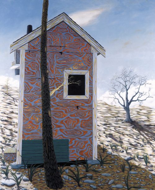 Robin Lowe (American, b. 1959, Providence, RI, USA) - Psycho Shack, 1998, Paintings: Oil on Linen