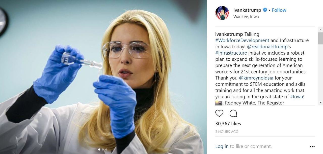 rafi-dangelo:  Donald’s penis is on film somewhere.Ivanka is pretending to Science