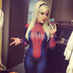 nerdypanties:  nerdypanties.com  nicolejeancosplay:  Headed to Great Allentown Comic Con! #allentown #greatallentowncomiccon #comiccon #gwen #gwenstacy #marvel #spiderman #spidey #spandex #hero #girlfriend #comics #stanlee #blond #nicolemariejean #cosplay