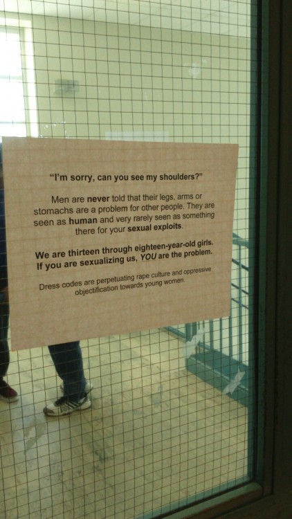 sevensneakyfoxes:music-to-peace:Someone put this up in my school after an announcement made yesterda