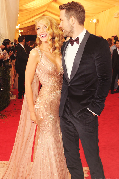poisonarchives:  Blake Lively + Ryan Reynolds | 2014 Met GalaNYC | 5.5.14 