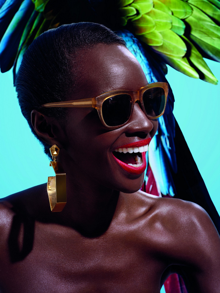 blackandkillingit:lucesolare:  Kiara Kabukurue By Lacey For Muse Summer 2013  BGKI