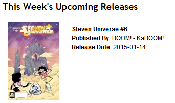 Got an email from Comixology saying issue 6 of the Steven Universe comic is coming