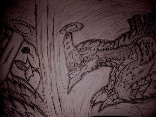 Tenth Angel Gore Vs Unit 02 Tigrex