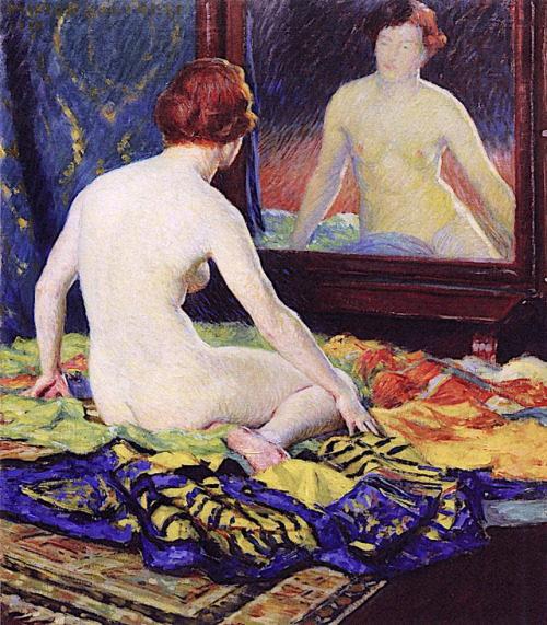 Milton Bancroft (American, ca. 1867-1947)Nude Reflected in a Mirror