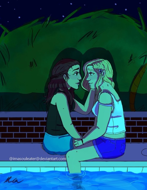 imaboutthatartlife: Summer Night ConfessionsI suppose this could be some art for Pride month since I