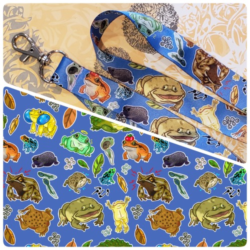 Lanyards now on Etsy! 18″ long with a metal clasp and a double sided printed smooth polyester 