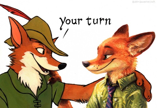 fudge-the-otter:alexthejones:Your Turn by KenketNick is like… “I’m gonna get so much tail action”X3