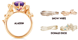 mickeyandcompany:  K. Uno Disney wedding/engagement rings 