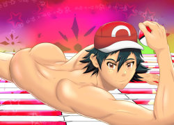 Dominopunkyheart: Ash Ketchum: Put Your Hands On Me~ By Blacklynx3  