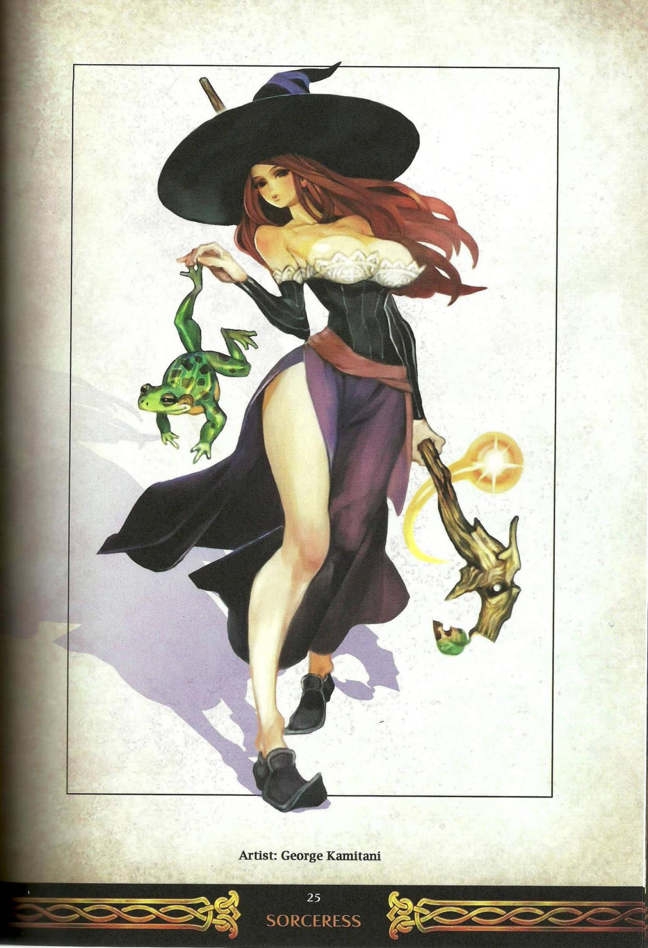 mlle-imandeus:Sorceress Dragons Crown Art Works by george kamitani and yukiko hirai