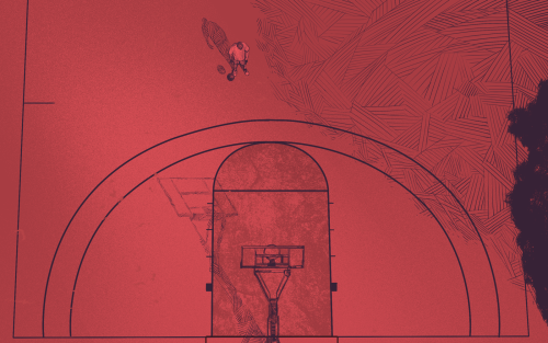 Illustrations for ESPN’s article on the Death of Playground Basketball