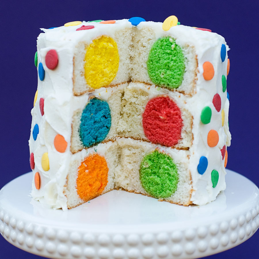 gastrogirl:  polka dotted cake.