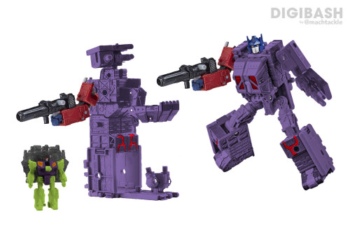 Digibash: City of Steel Disassembled Optimus Prime w/ Construction Road WarriorThe CONSTRUCTICONS ha